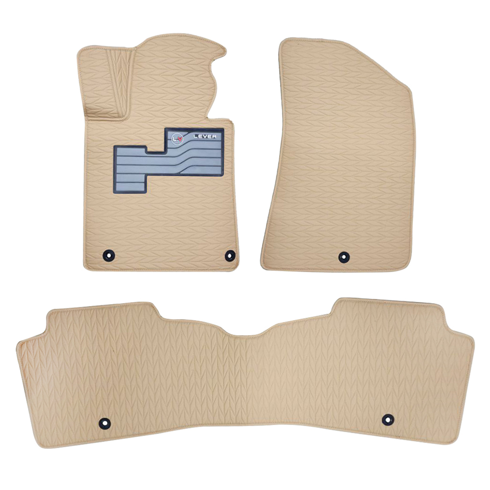 오토가드 와이드 실리콘 발판 1+2열 확장형 풋레스트 자동차 퀼팅 가죽 플로어 매트 세트 44,450원