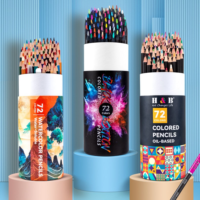 에이치비문화사 HB문화사 프리미엄 전문가용 76종 수채화 유성 72색+추가4종 색연필 셋트 +지우개+연필깎이+펜+브러쉬, 유성_76종셋트 24,900원