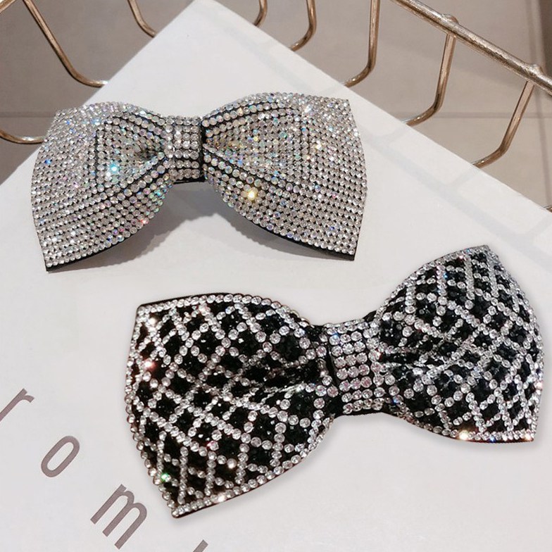 클레이스 큐빅 체크 비즈 리본 헤어핀 2P세트 13,640원