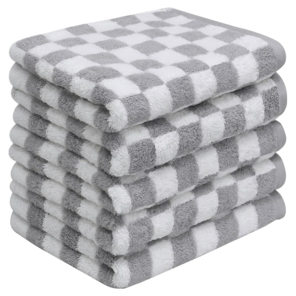 어메니티타올 시그니처 디자인 타올 200g 40수 코마사, 머스크 체커보드, 5개 50,000원