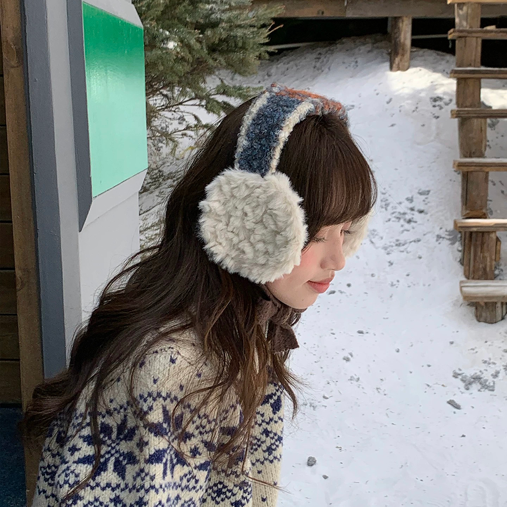 여성 방한 귀마개 겨울 귀도리 턱 끈 털 귀마개 러블리 포그한 귀마개 13,500원