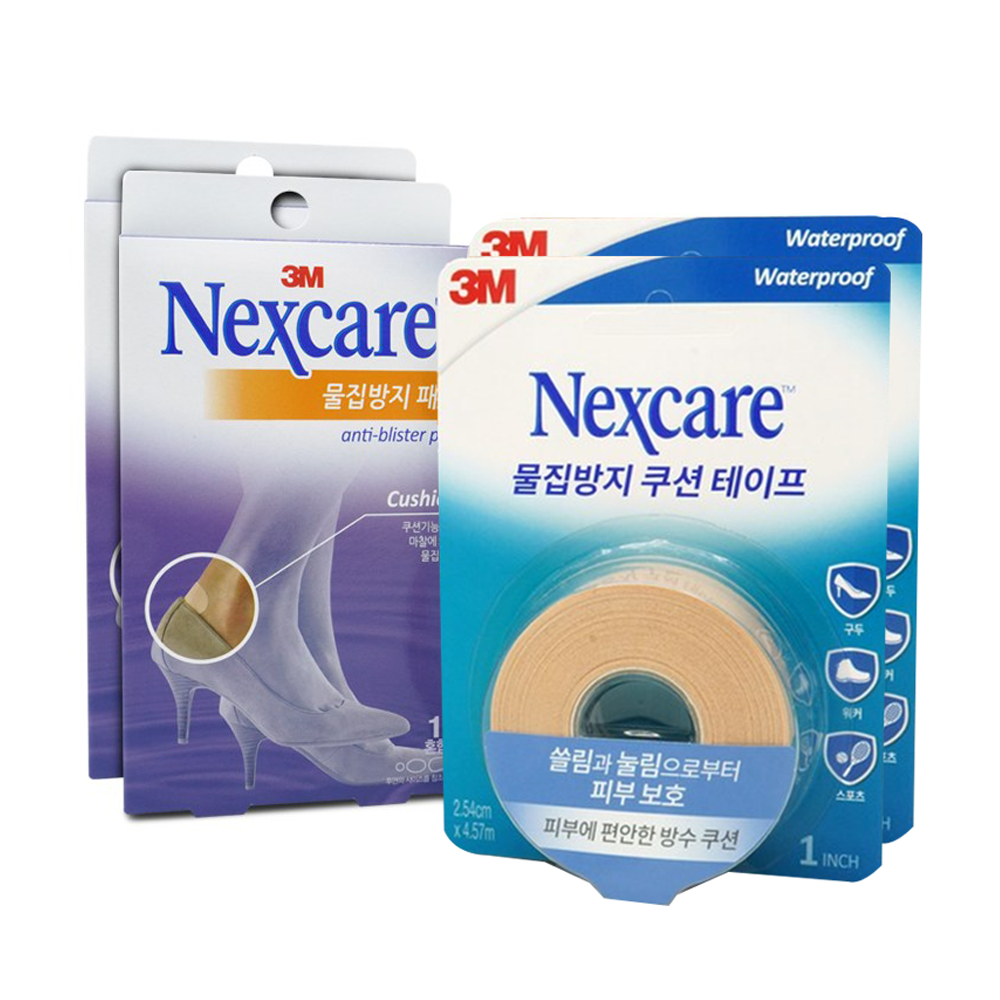 3M 넥스케어 물집방지 쿠션테이프 1개 + 물집방지 패드 혼합형 10매, 1세트 9,930원
