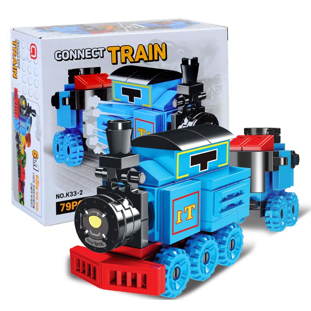 커넥트 트레인 1p 기차블럭 트레인블럭 6in1, 1개 2,300원