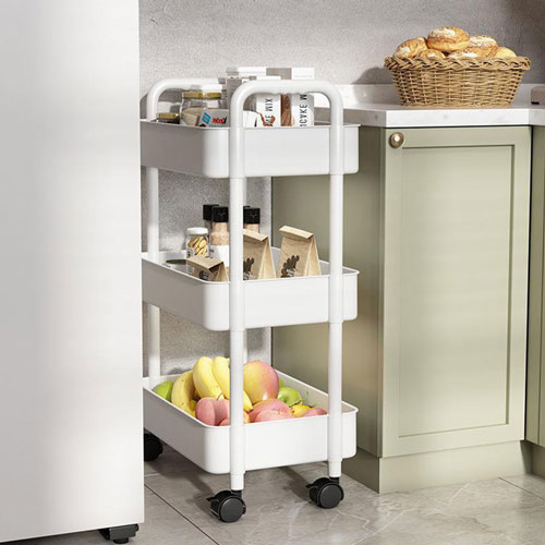 무타공마켓 간편조립 이동식선반 틈새 선반 카트 3단 트롤리 25,400원