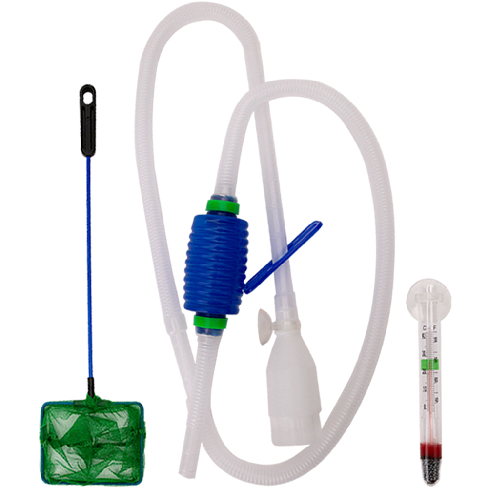 아마존 수조 청소기 사이펀 + 온도계 + 뜰채 세트 5,390원