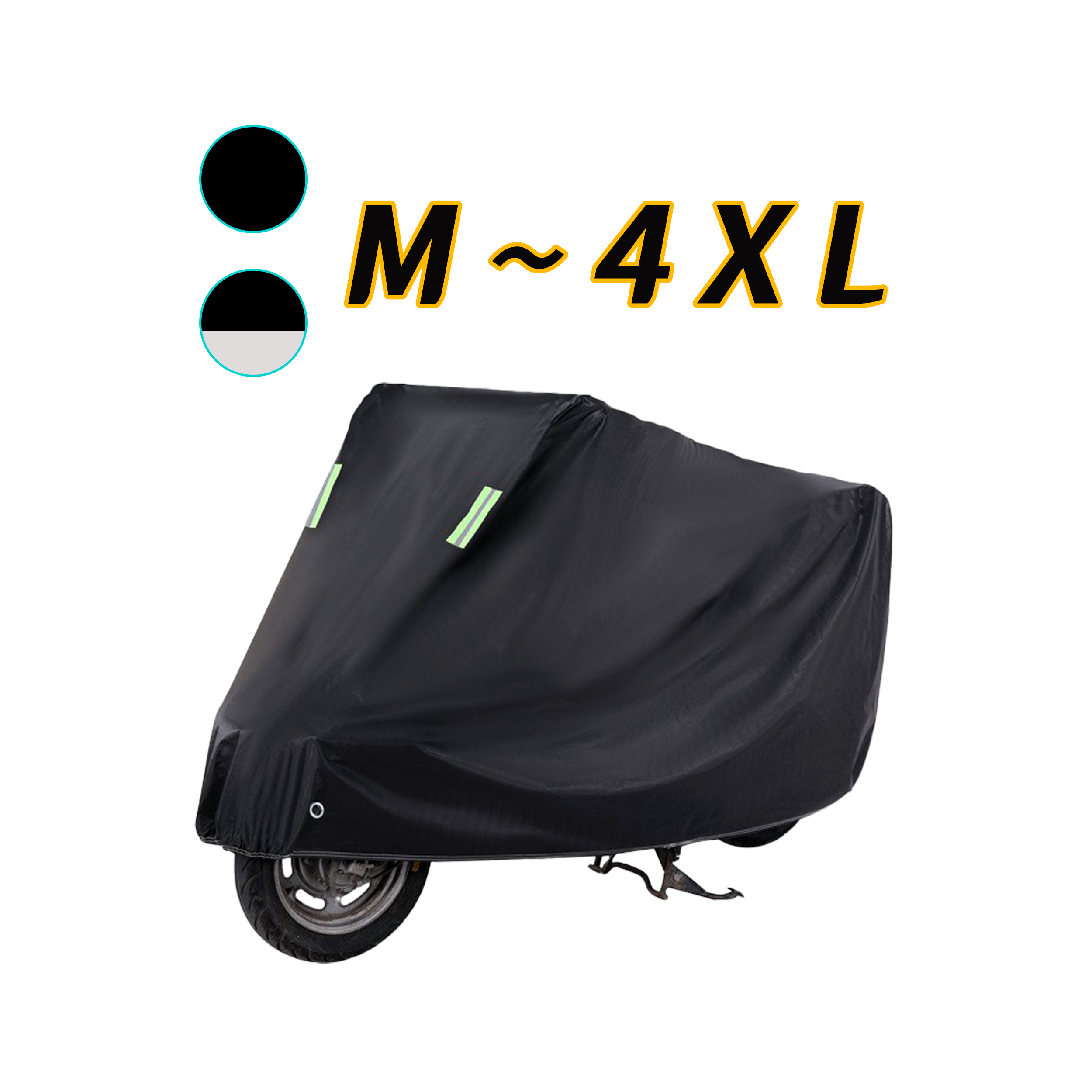 JHD PICK 오토바이 방수 방풍 커버 스쿠터 모터사이클 방진 바람막이 4계절 덮개, 블랙 (Black) 14,800원