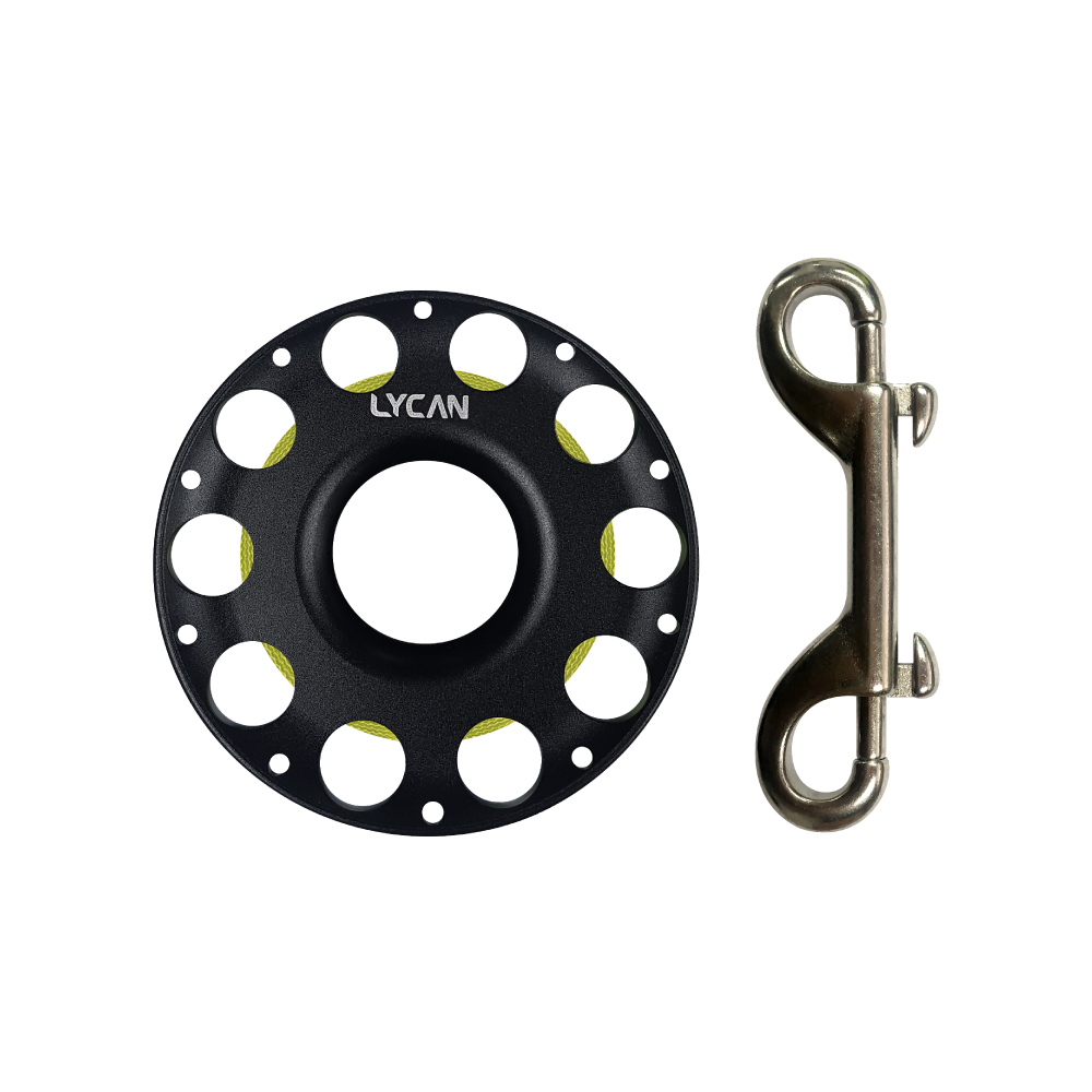 [LYCAN] 라이칸 알루미늄 릴 30m 줄꼬임방지 다이브릴 더블스냅포함 다이빙 핑거릴 스쿠버 스풀 65,000원