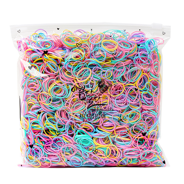 이쁨달다 이쁨밴드 봉봉밴드 대용량머리끈 유아동 칼라고무줄  쫀쫀 짱짱 선명! 6,900원