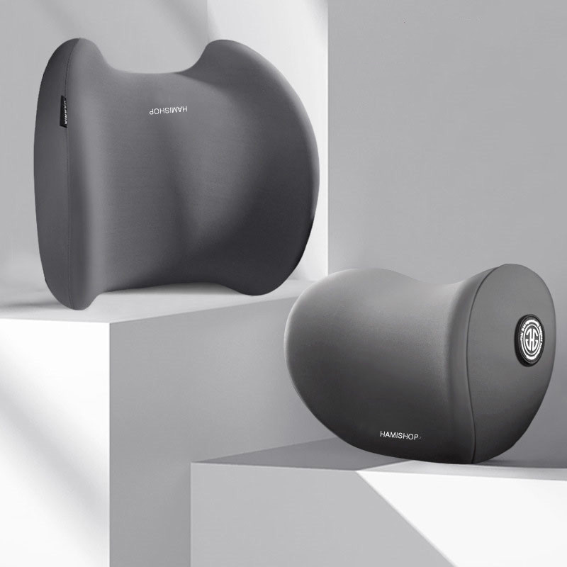 차량용 메모리품 목쿠션 + 허리쿠션세트, 1세트, 그레이 9,900원