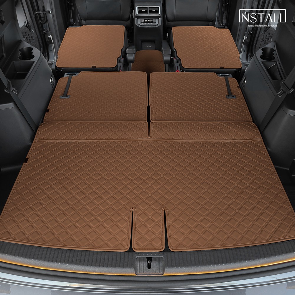 더뉴 아틀라스 2025 스퀘어 가죽 카매트, 토프, 아틀라스 6인승 79,000원