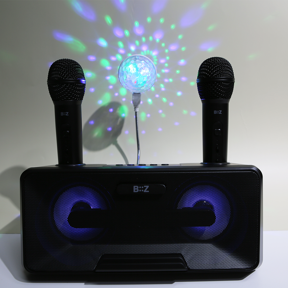 집에서 즐기는 홈파티 블루투스 노래방 K1010 20W 고출력 리얼 스피커 사운드, K1010블루투스노래방+사운드미러볼 109,000원