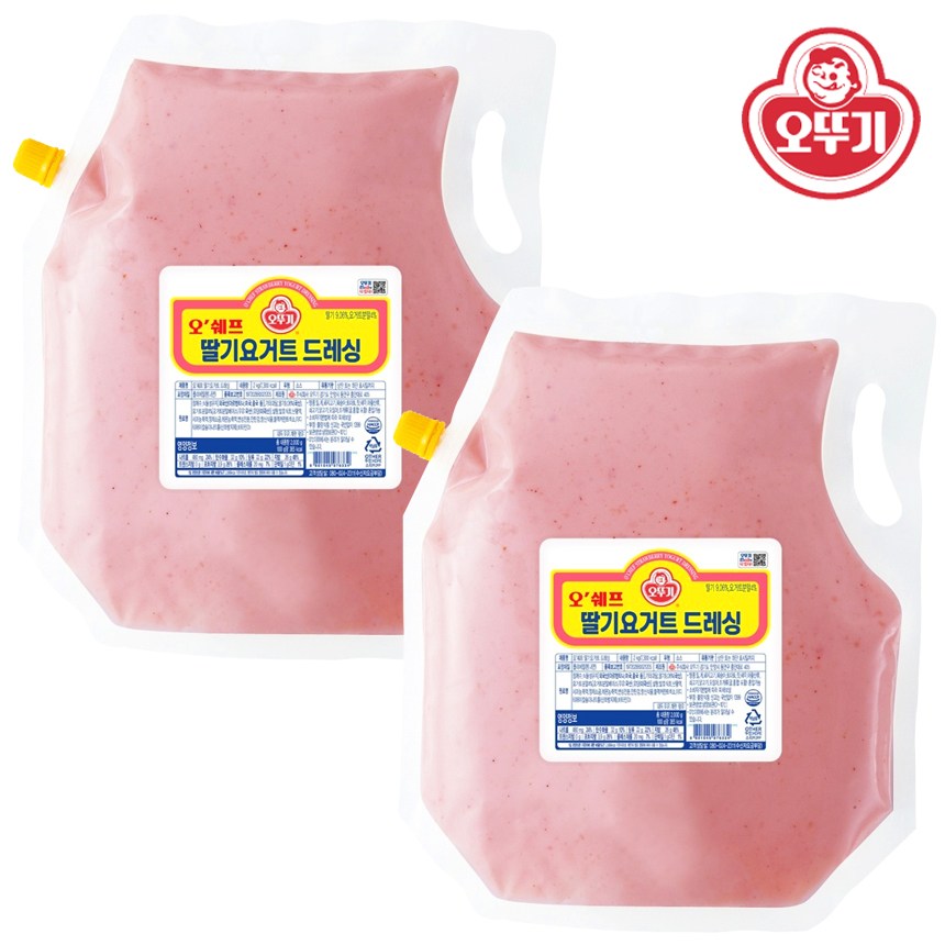 오뚜기 딸기요거트 드레싱 2kg ice 20,460원