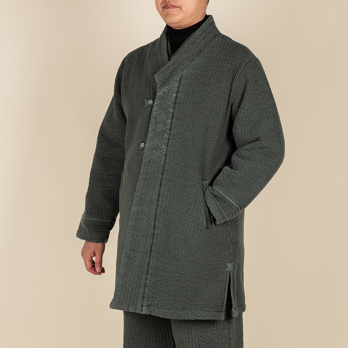 다오네우리옷 남성용 후염 기모 누빔 두루마기 생활한복 96,000원