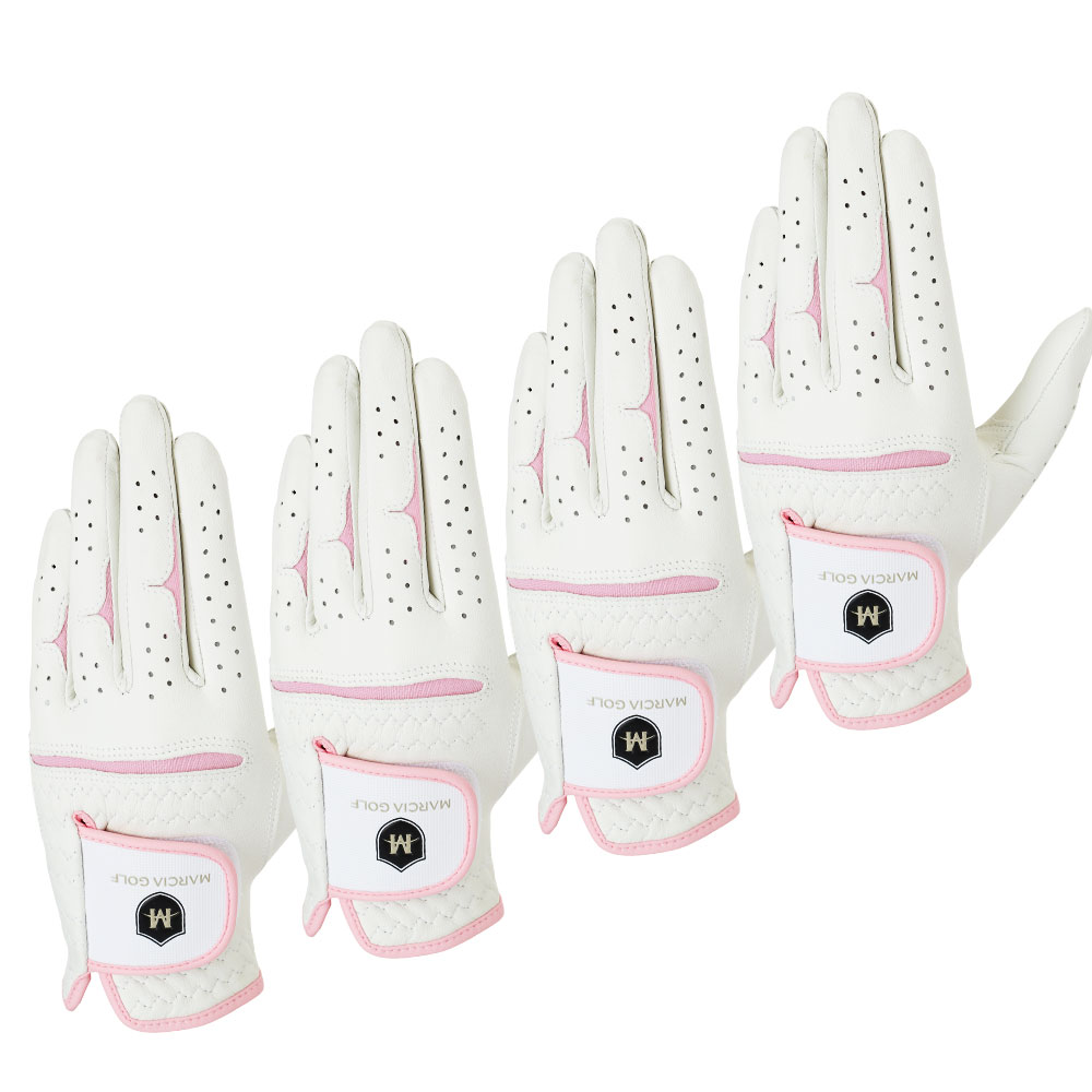 마르시아 여성용 올양피 골프장갑 왼손용 4p, 화이트계열, 1세트 23,000원
