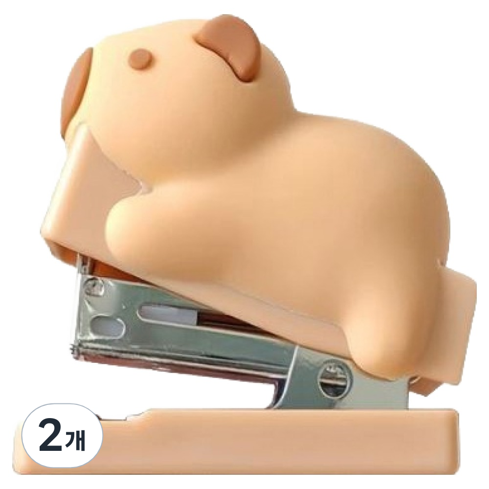 엠에스코퍼레이션 큐티바라 카피바라 휴대용 미니 스테이플러 33호 호환 13,800원