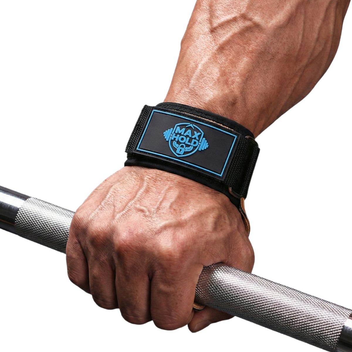 맥스홀드 소가죽 헬스 그립 스트랩, 1세트, 블랙,브라운 24,000원