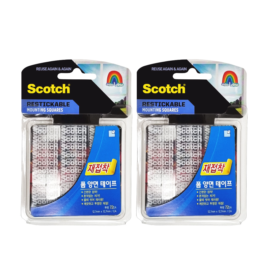 스카치 재접착 양면 테이프 R103, 2개 7,180원