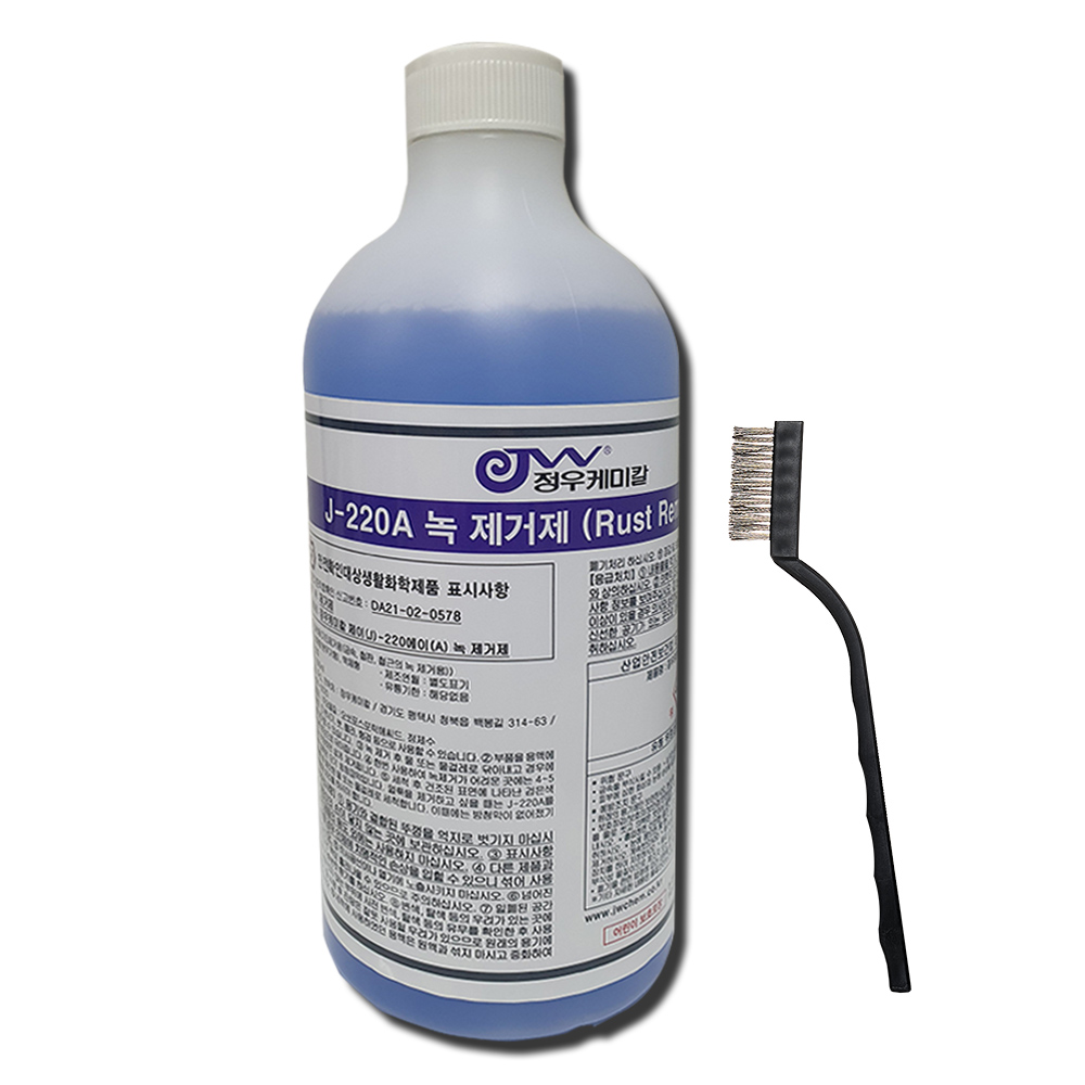 정우케미칼 녹제거제 J-220A 공구 스텐 금속 녹제거(1,000ML), 1개, 1L 10,330원