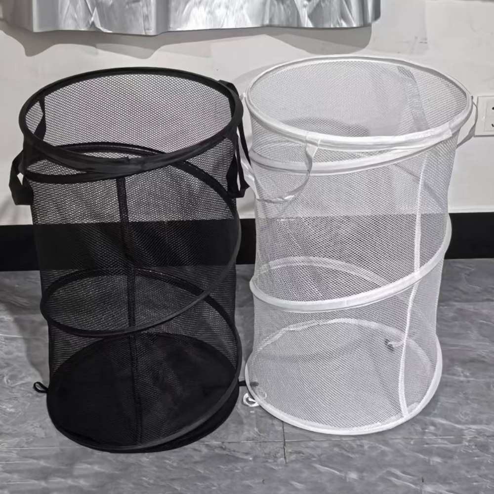 맘띵마켓 대용량 메쉬 세탁물 보관함 접이식 빨래통 빨래바구니 10,800원