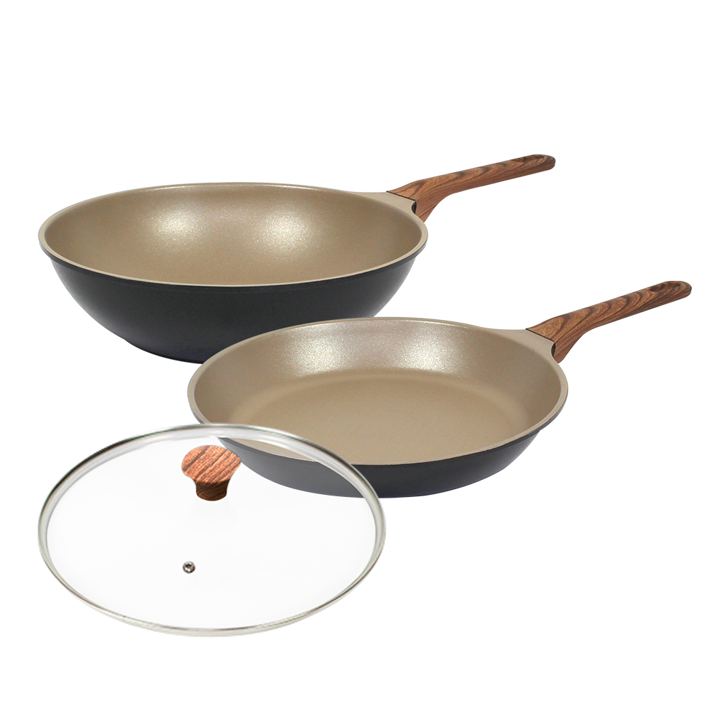 셰프리아 이지데이 모카블랙 프라이팬 2종 + 유리뚜껑 세트, 1세트, 프라이팬+궁중팬+유리 28cm 세트, 모카블랙 34,110원