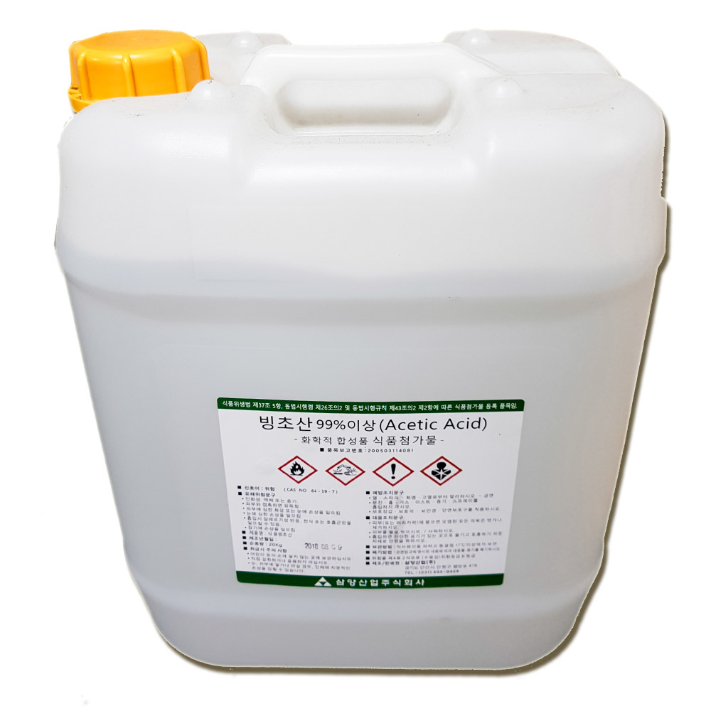 유니케미칼 빙초산 99% 20kg 고농도 식초 식품첨가물등급 65,000원