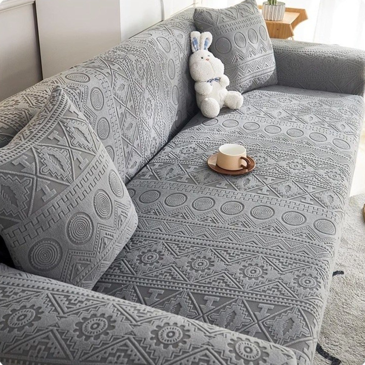 타오진 사계절 소파커버 전방위 소포 방지 고탄력 미끄럼 소파 커버, 다크 그레이, 1개 32,900원