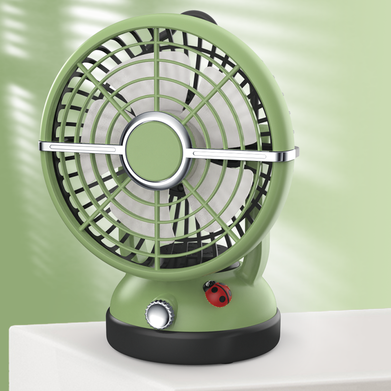애니버디즈 탁상용 레트로 선풍기 충전식, 모리노 그린, 선풍기 23,900원
