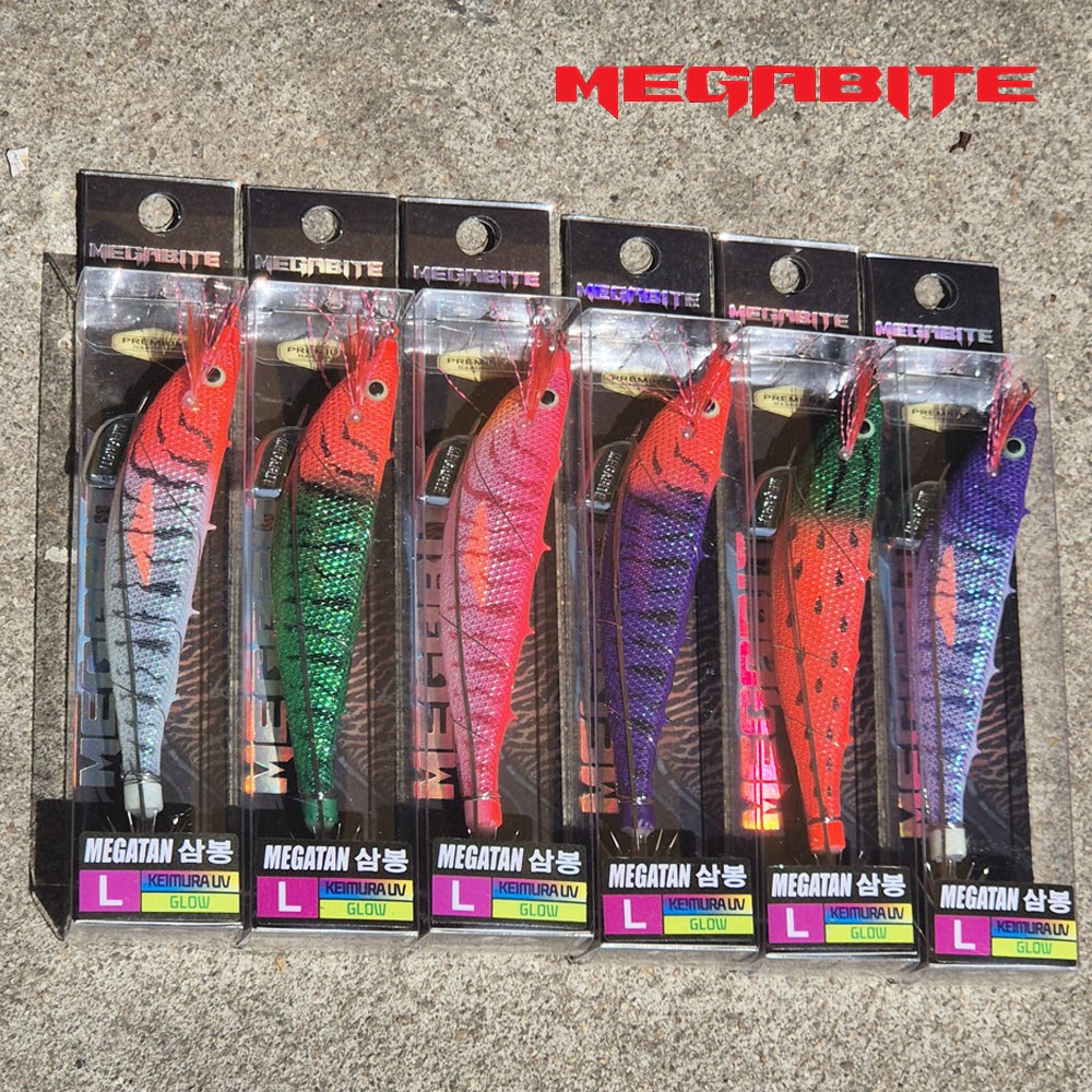 메가탄 삼봉에기 25 NEW 갑오징어 한치 쭈꾸미 생미끼 에기 세트구성 32,000원