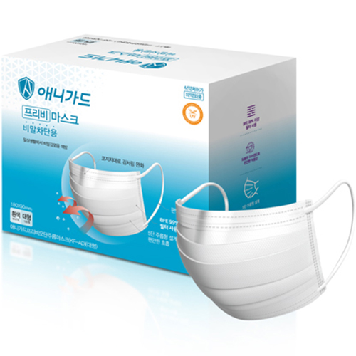 애니가드 프리비 오단 주름 마스크 대형 KF-AD, 100개입, 1개, 흰색 8,470원