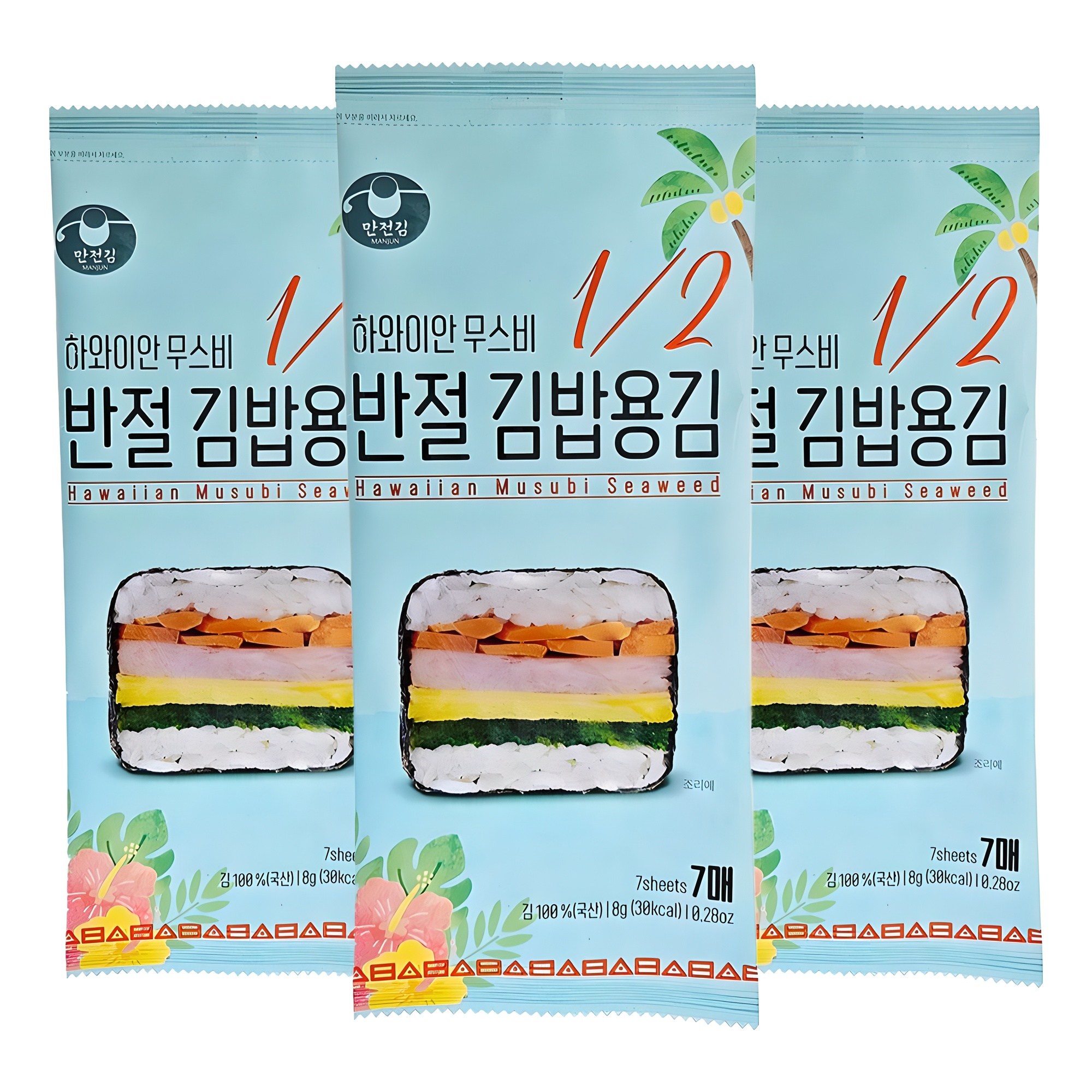 만전김 반절 김밥용 김 리필 7p 3,850원