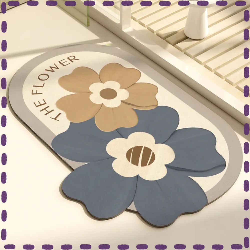 심플리프 물기순삭 미끄럼방지 규조토 발매트, 1개, 블루 21,900원