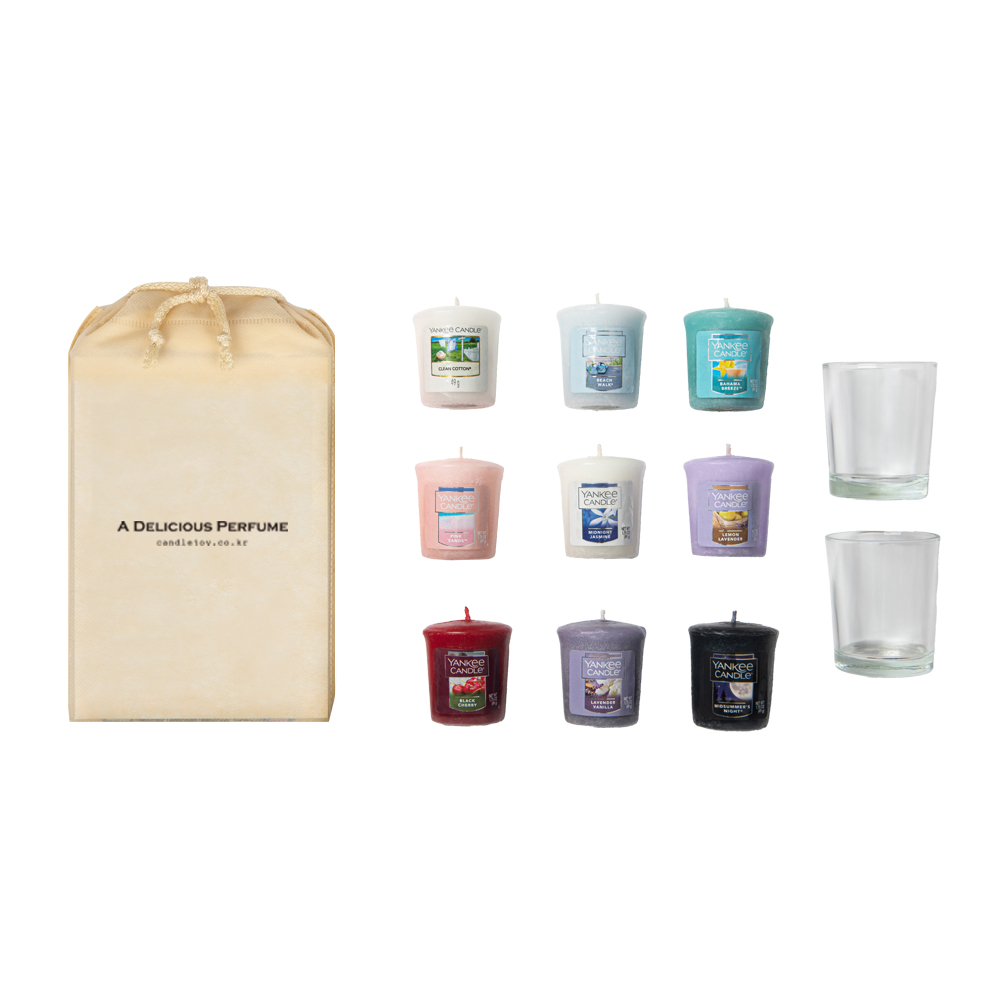 양키캔들 페스티브 보티브 향초 9종 유리 홀더 세트, 1개 18,900원