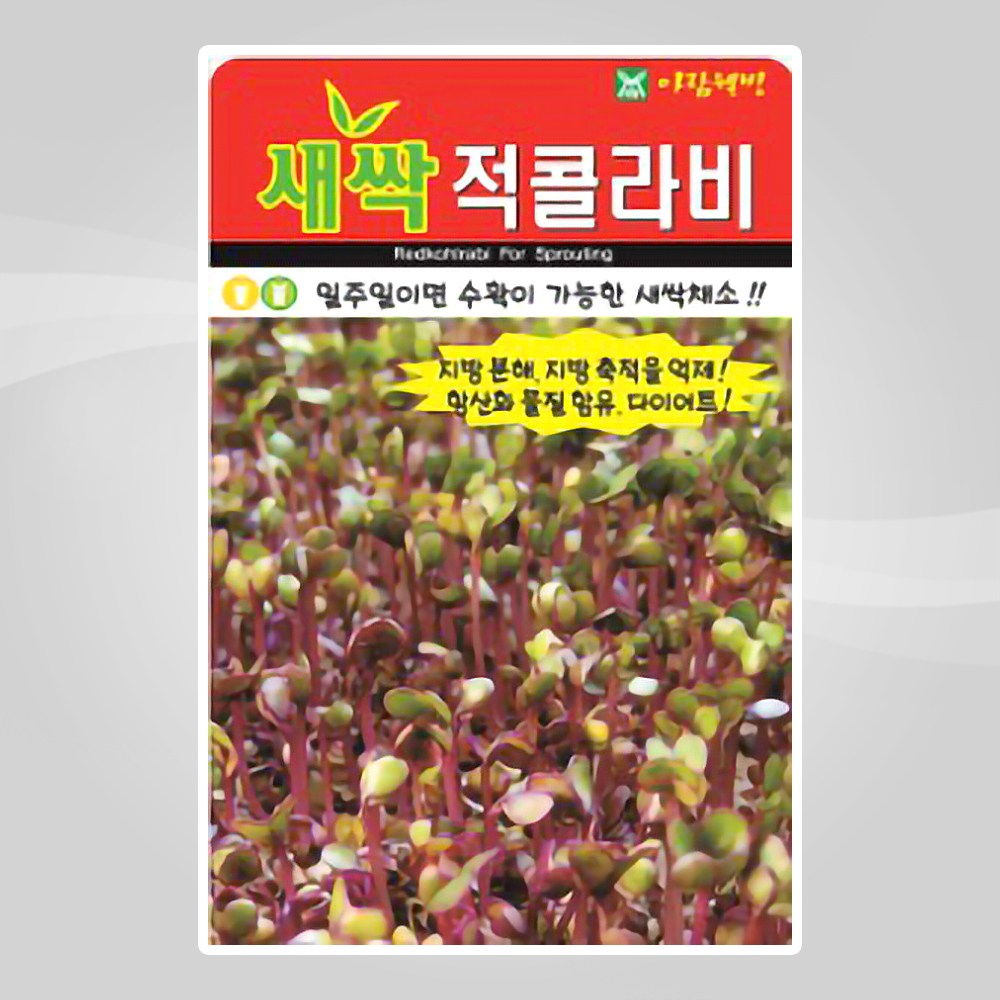 슬로시 새싹 씨앗 보리 다채 귀리 비빔용 청경채 경수채 2,850원