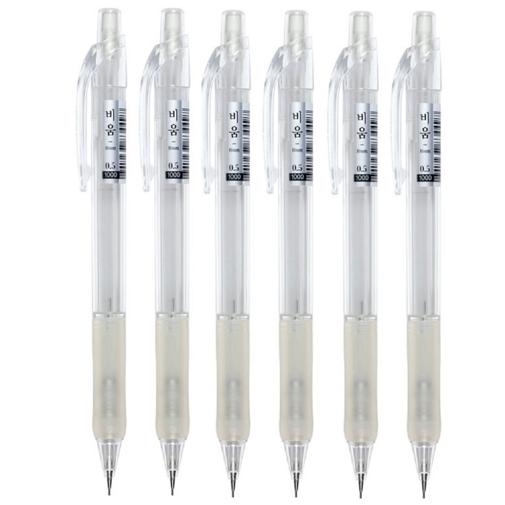 모닝글로리 1000 비움 투명 샤프 0.5mm 미니멀리즘 비움시리즈 6,900원