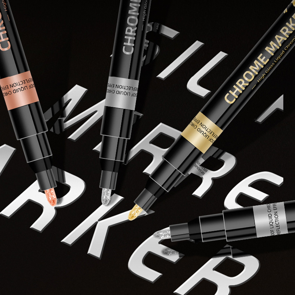 미니플 크롬 메탈릭 컬러 마카펜, 1세트, 3색 18,800원