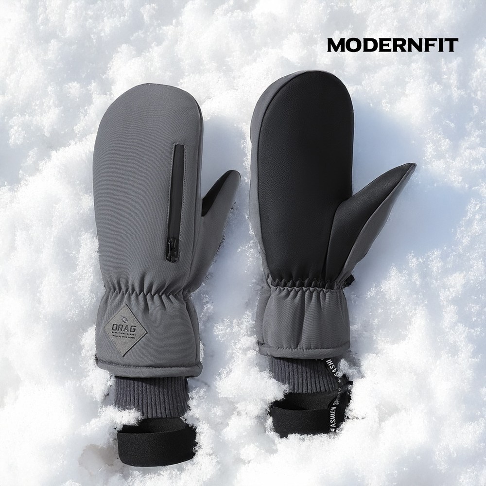 모던핏 25년신상 남여공용 스노보드 장갑, 그레이, 1개 18,800원