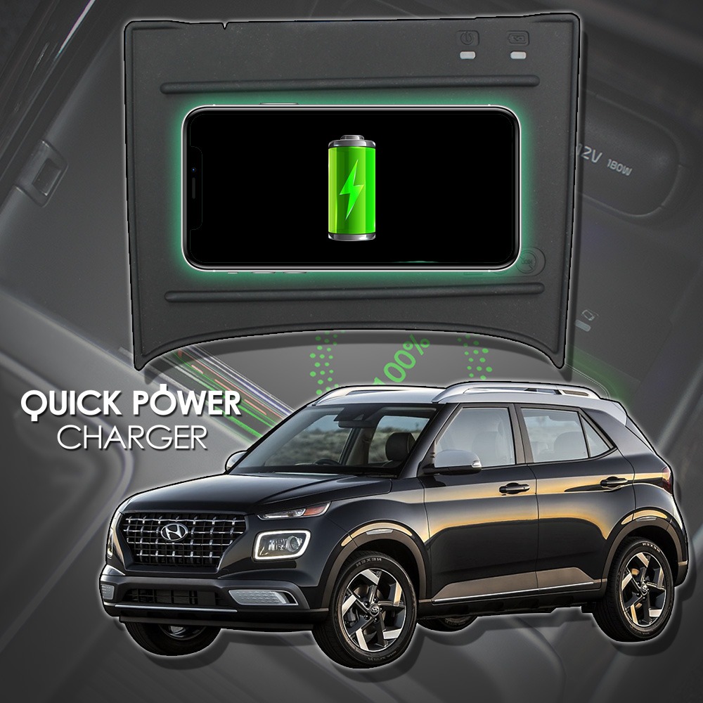 베뉴전용 순정매립형 퀵차져 고속 무선충전패드 차량용 무선충전기 80,000원