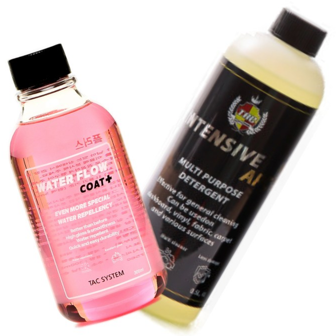 TAC시스템 워터플로우코트플러스 300ml + 인텐시브apc 500ml 초간편 습식 발수 광택코팅제 물왁스 고농축 34,890원