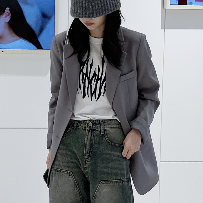 (초특가 고퀄리티)(국내 자체 제작)(당일 발송) 사계절 싱글 투버튼 자켓 41,800원