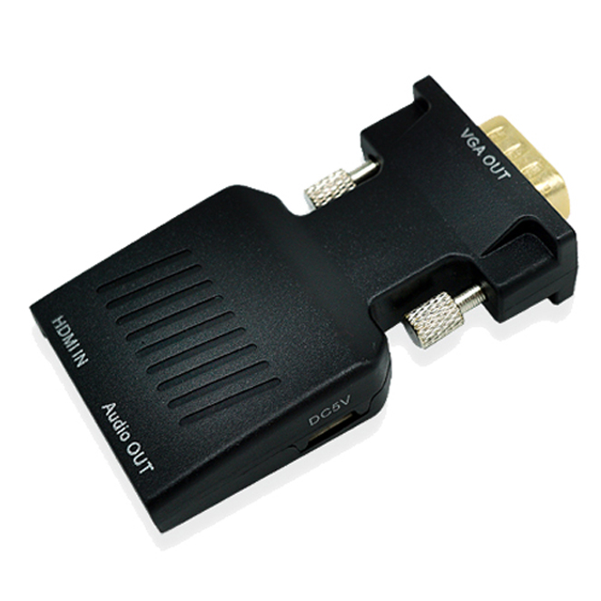 애니포트 HDMI to VGA 컨버터 오디오 지원 젠더타입, AP-HDMIVGA, 1개 9,730원