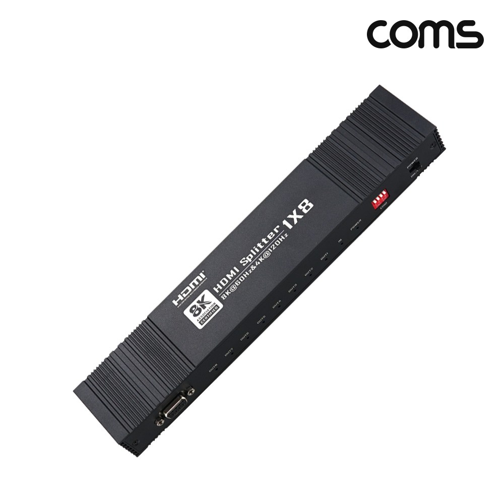 [OU143] Coms HDMI 분배기 2.1 1:8 8K@60Hz 4K@120Hz EDID RS232 163,630원