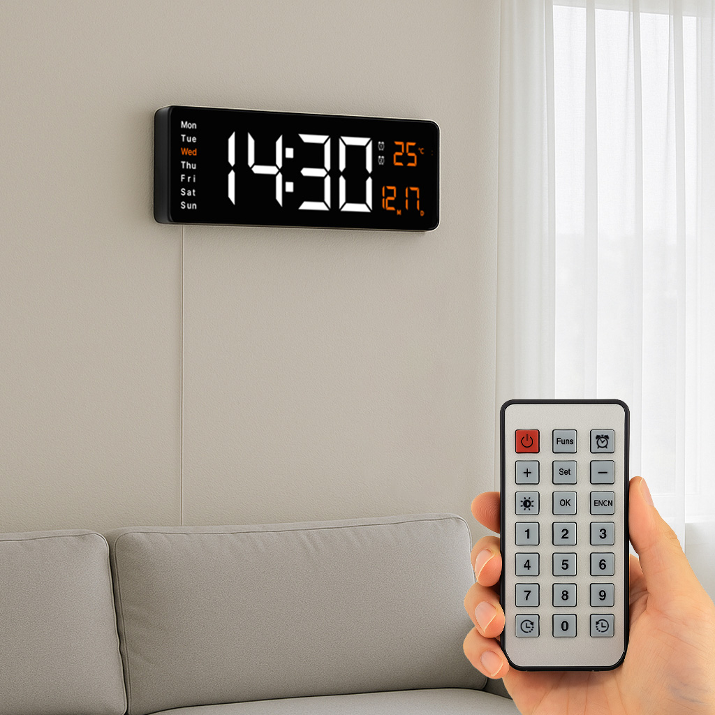 루아즈 선명한 LED 거실 인테리어 무소음 39cm 디지털 벽시계 19,750원