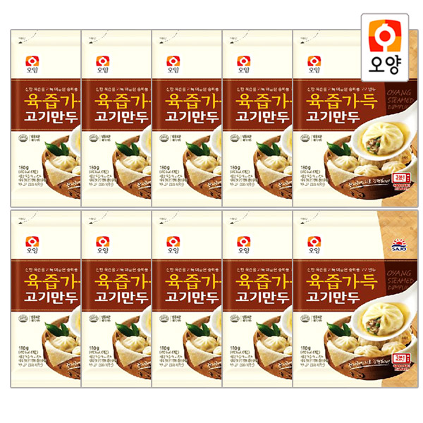 [퀴클리몰] 사조오양 육즙가득 고기만두 180g x 10개, 180g, 10개 13,000원