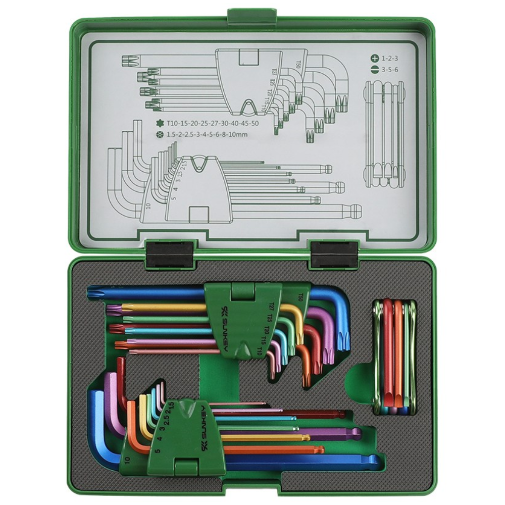 썬키 SLF-3CS L렌치세트 롱볼렌치 롱홀별렌치 접이식드라이버세트 3종, 1세트 78,740원