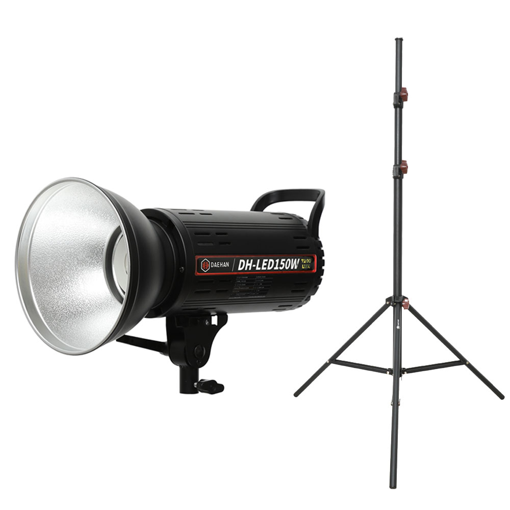 대한 LED 유튜브 개인 방송 인물 의류 소품 사진 촬영 조명 썬빔 라이트 + 지속광 슈퍼 스탠드 거치대 세트 205,250원