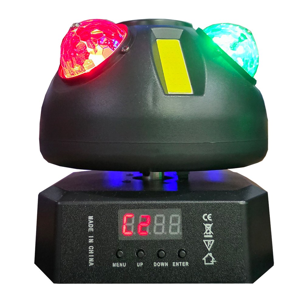 COIN BALL 미니 미러볼 싸이키 레이져 3IN-1 무빙라이트 무대특수조명, 1개 89,000원