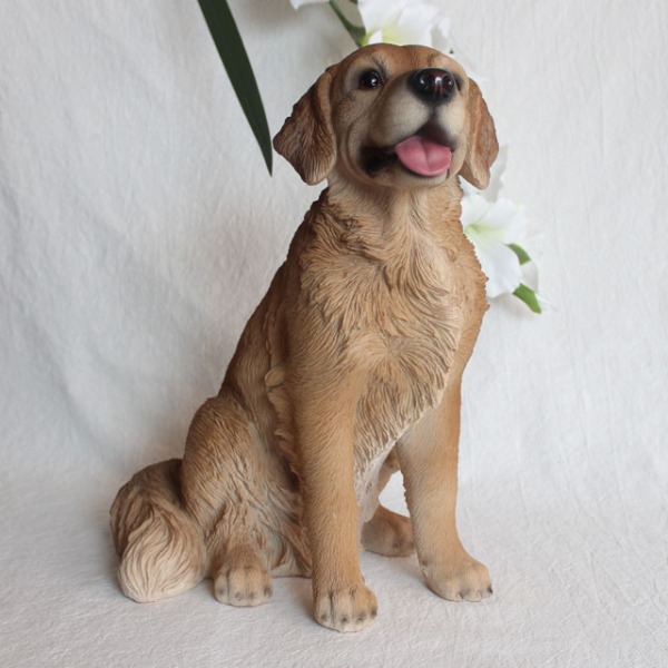 아네샵 대형 리트리버 강아지 장식품 강아지 인테리어 조각상 미니어처 피규어 조형물 소품 130,000원