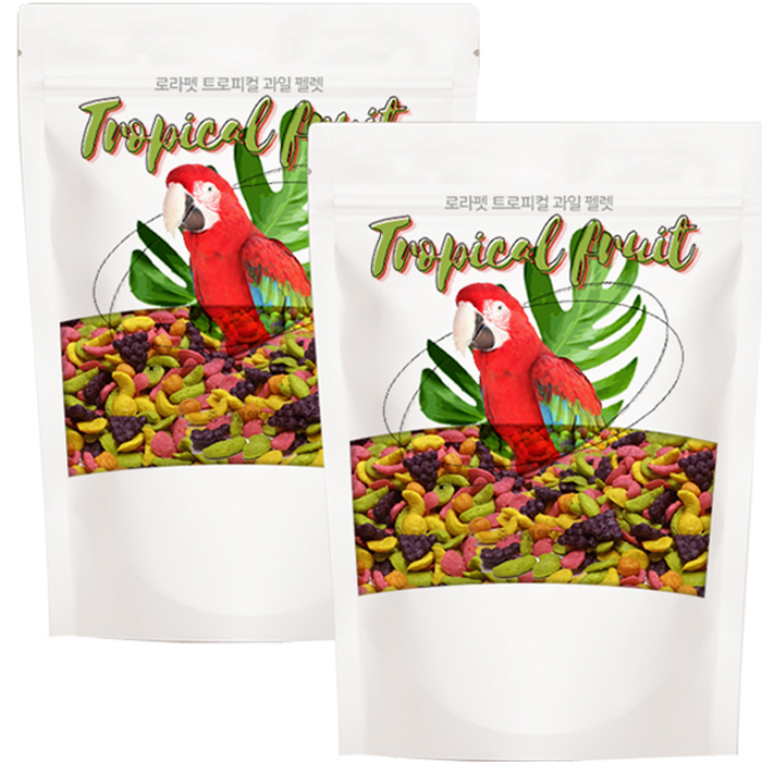로라펫 앵무새 트로피컬 과일 펠렛 중대형 12,300원