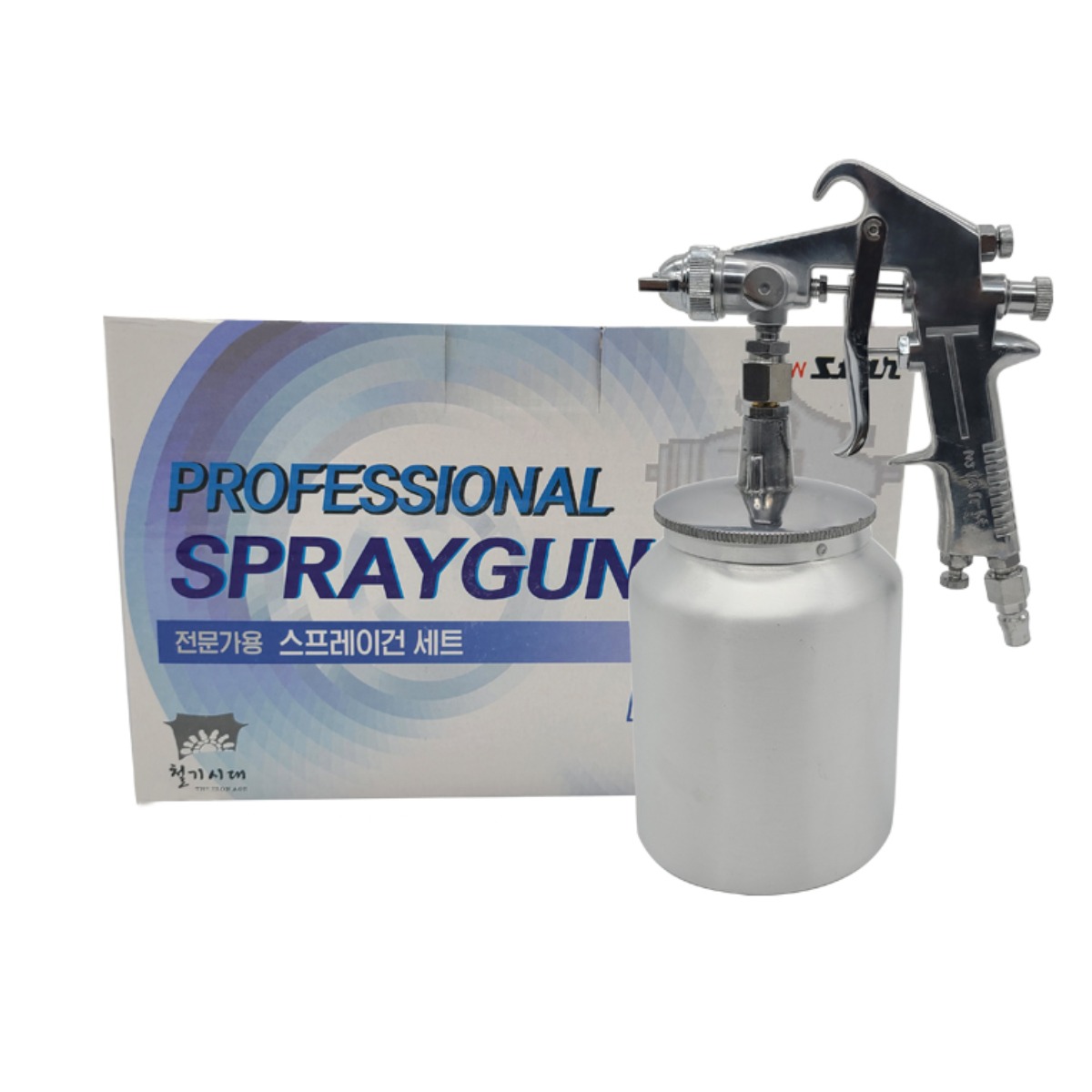 좁은면적 페인트 후끼 도장 도색 시공 전문 흡상식 스프레이건 에어건 세트 NEW-71s, 1개 13,500원