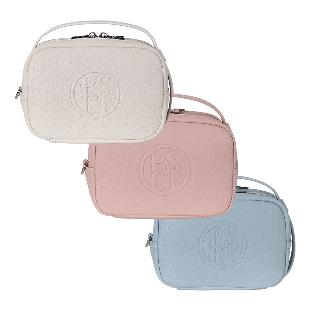 페르시안캣 써클 엠보 로고 여성 골프 파우치 (P5FWPO51) 219,000원